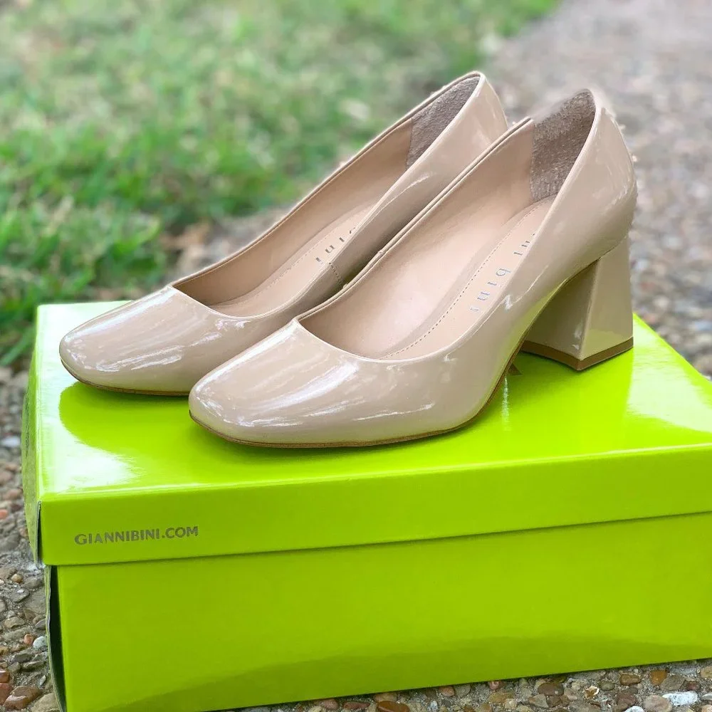 LIKE NEW!!! WORN ONCE! Gianni Bini Women's Block Heel Shoes - Picture 1 of 3